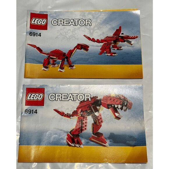 Lego Creator Manuals Only 6912 & 6913 & 6914 & 7292 Each Has 2 Manuals - Picture 4 of 5